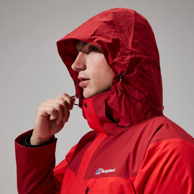 Berghaus moški arran jakna 6JTH15 oblačila rdeča/temno rdeča
