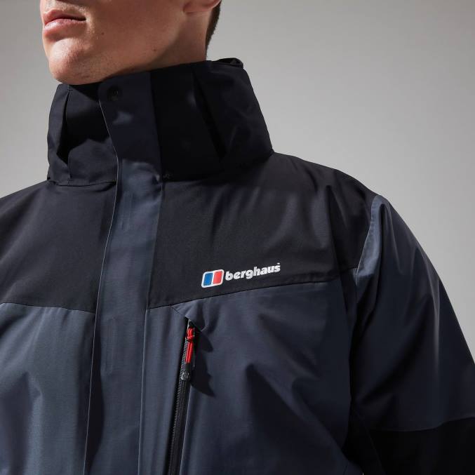 Berghaus moški arran jakna 6JTH16 oblačila temno siva/črna