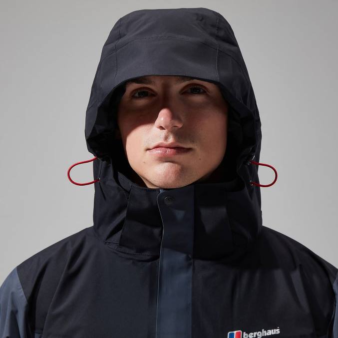 Berghaus moški arran jakna 6JTH16 oblačila temno siva/črna
