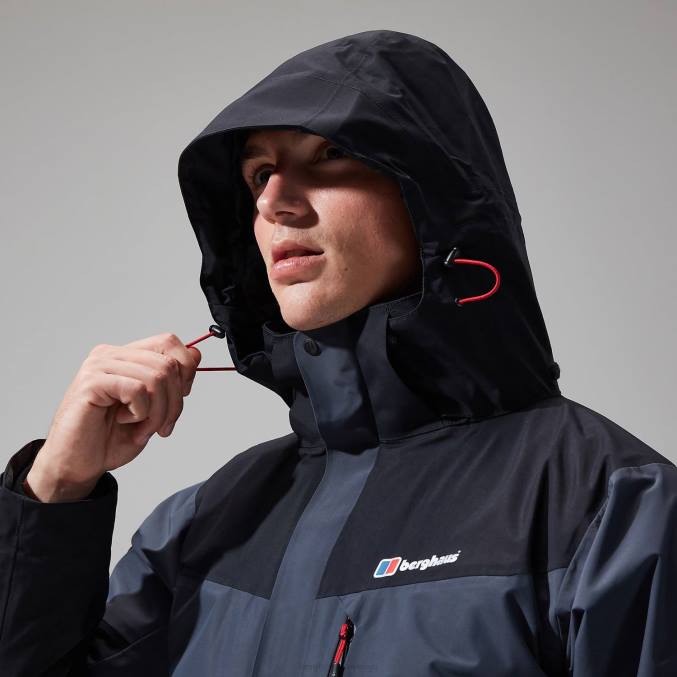 Berghaus moški arran jakna 6JTH16 oblačila temno siva/črna