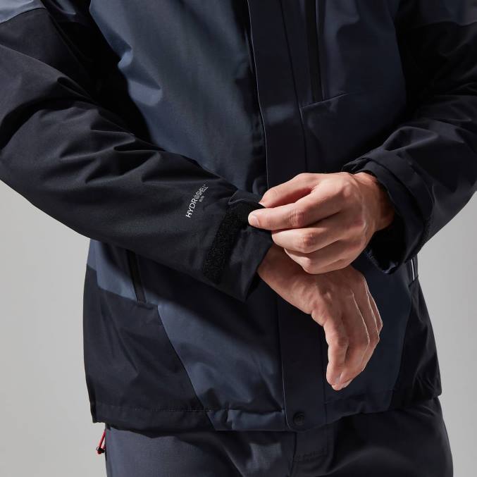 Berghaus moški arran jakna 6JTH16 oblačila temno siva/črna