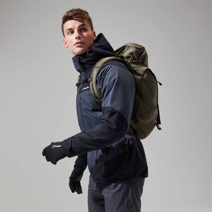 Berghaus moški arran jakna 6JTH16 oblačila temno siva/črna