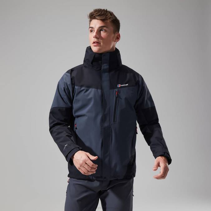 Berghaus moški arran jakna 6JTH16 oblačila temno siva/črna
