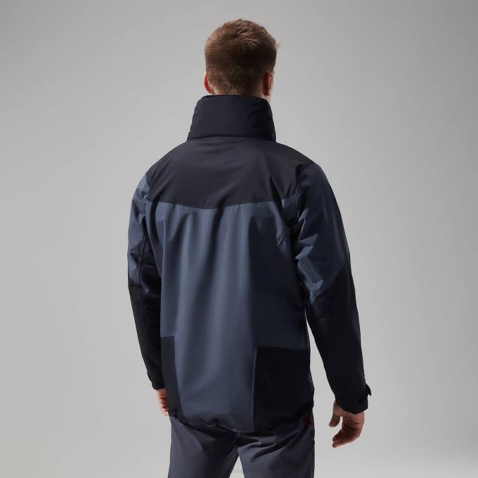 Berghaus moški arran jakna 6JTH16 oblačila temno siva/črna