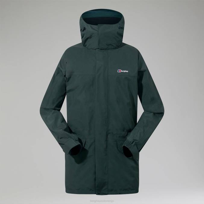 Berghaus moški dolga karnizna interaktivna jakna 6JTH45 oblačila temno zelena