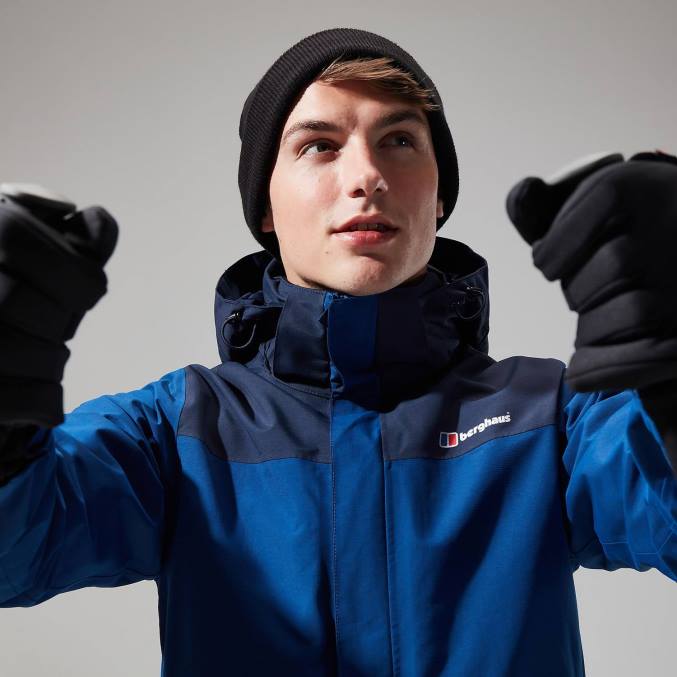 Berghaus moški interaktivna jakna hillwalker 6JTH30 oblačila modra/temno modra