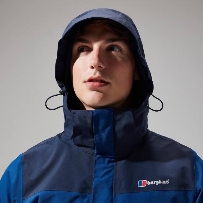 Berghaus moški interaktivna jakna hillwalker 6JTH30 oblačila modra/temno modra