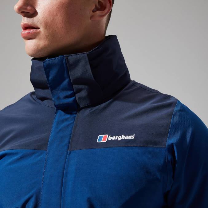 Berghaus moški interaktivna jakna hillwalker 6JTH30 oblačila modra/temno modra