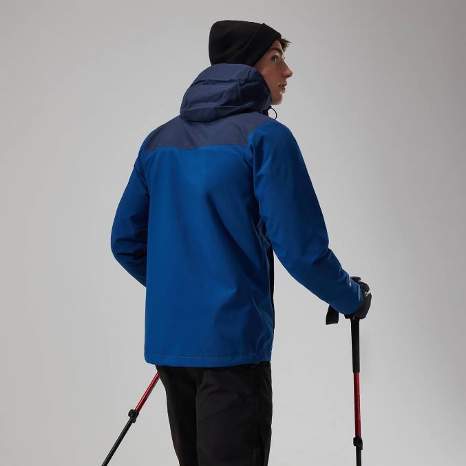 Berghaus moški interaktivna jakna hillwalker 6JTH30 oblačila modra/temno modra