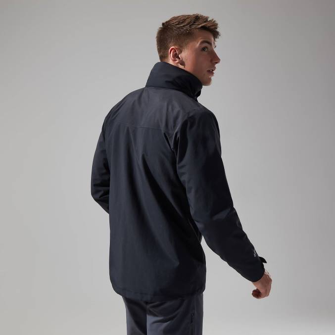 Berghaus moški interaktivna jakna hillwalker 6JTH31 oblačila Črna