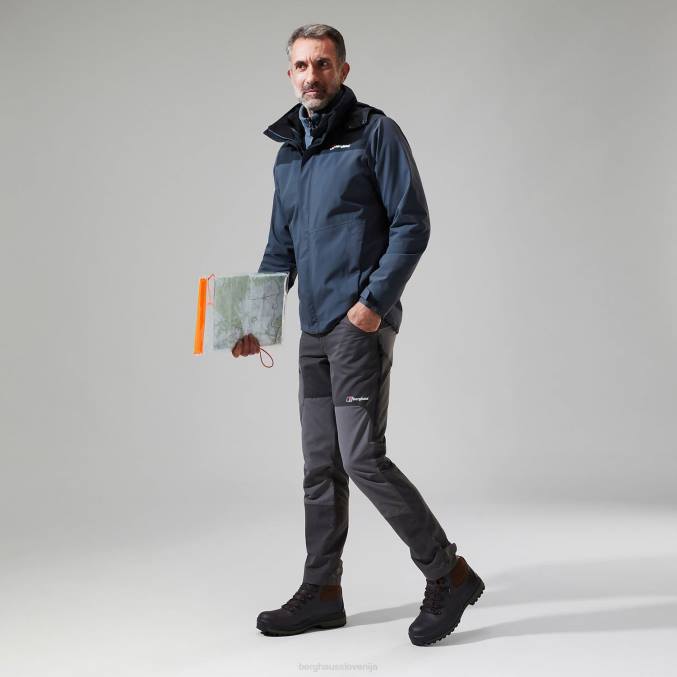 Berghaus moški interaktivna jakna hillwalker 6JTH32 oblačila temno siva/črna