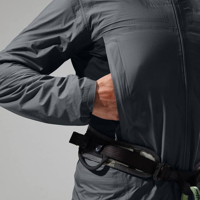 Berghaus moški jakna mtn guide hyper alpha 6JTH48 oblačila siva/črna