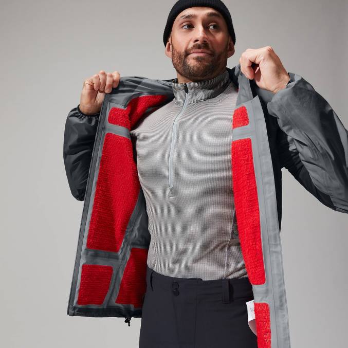 Berghaus moški jakna mtn guide hyper alpha 6JTH48 oblačila siva/črna