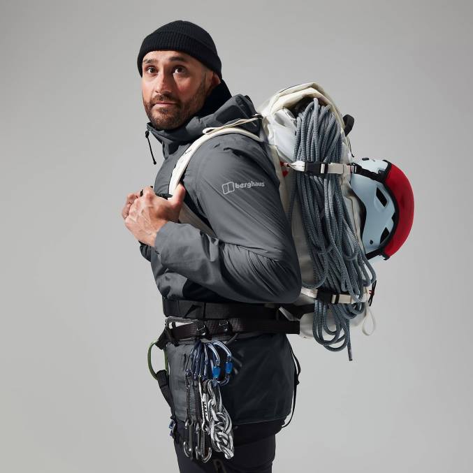 Berghaus moški jakna mtn guide hyper alpha 6JTH48 oblačila siva/črna