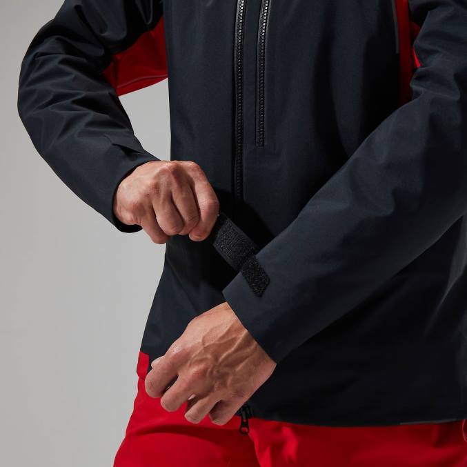 Berghaus moški jakna mtn seeker gtx 6JTH33 oblačila jet black/goji jagode