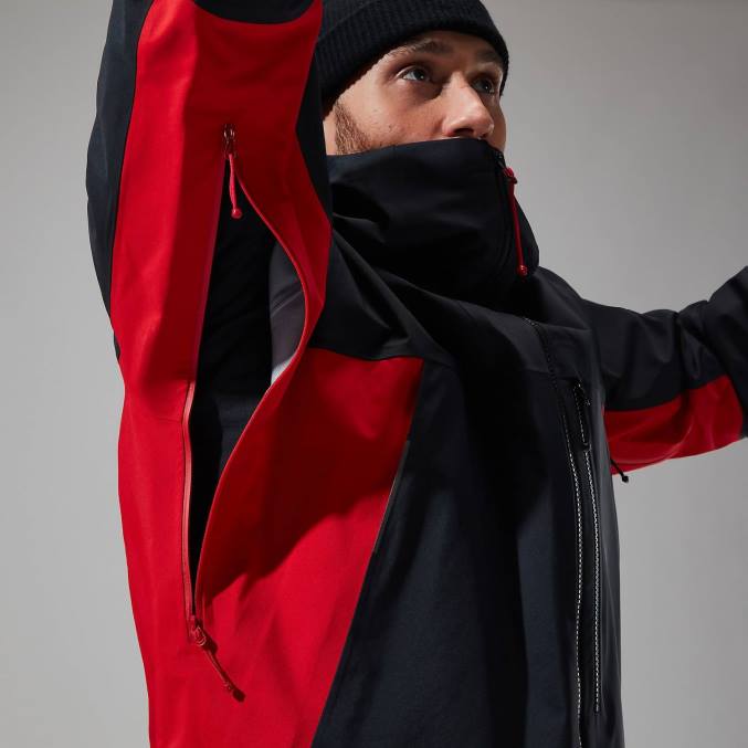 Berghaus moški jakna mtn seeker gtx 6JTH33 oblačila jet black/goji jagode