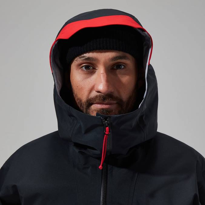 Berghaus moški jakna mtn seeker gtx 6JTH33 oblačila jet black/goji jagode