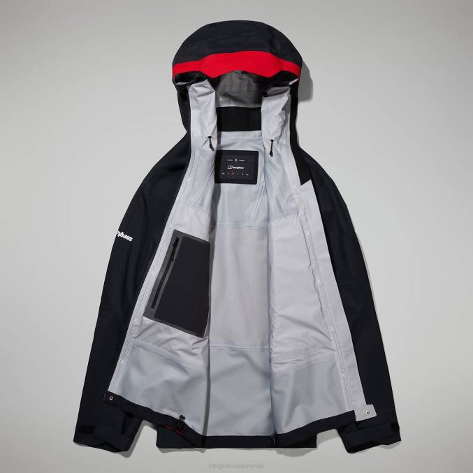 Berghaus moški jakna mtn seeker gtx 6JTH33 oblačila jet black/goji jagode
