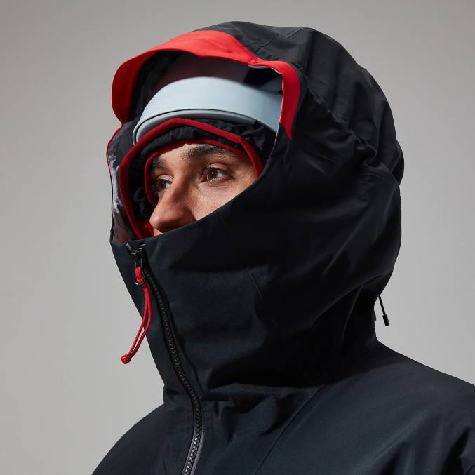 Berghaus moški jakna mtn seeker gtx 6JTH33 oblačila jet black/goji jagode