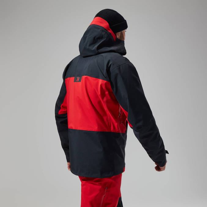 Berghaus moški jakna mtn seeker gtx 6JTH33 oblačila jet black/goji jagode