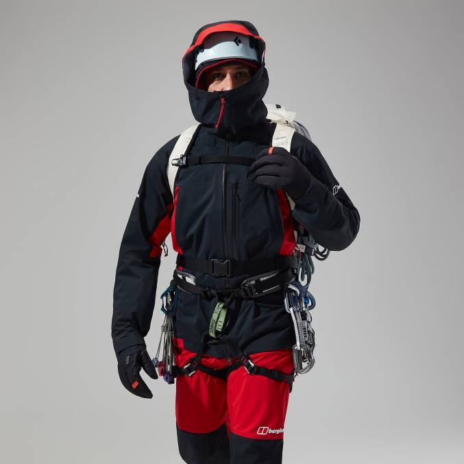 Berghaus moški jakna mtn seeker gtx 6JTH33 oblačila jet black/goji jagode