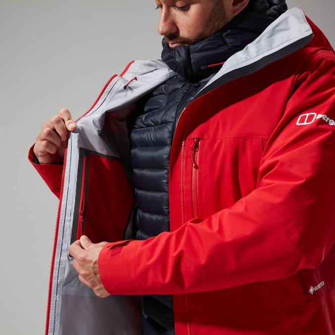 Berghaus moški jakna mtn seeker gtx 6JTH34 oblačila goji jagode/visoka rdeča
