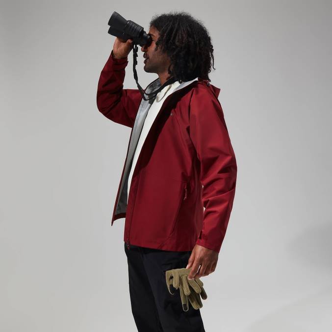 Berghaus moški jakna paclite 2.0 6JTH7 oblačila temno rdeča