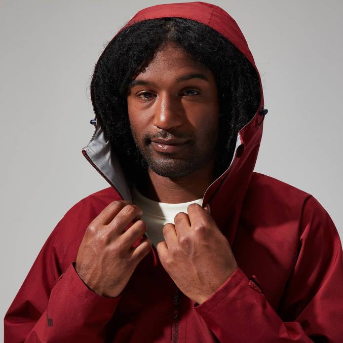 Berghaus moški jakna paclite 2.0 6JTH7 oblačila temno rdeča