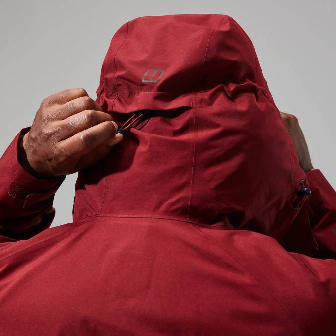 Berghaus moški jakna paclite 2.0 6JTH7 oblačila temno rdeča