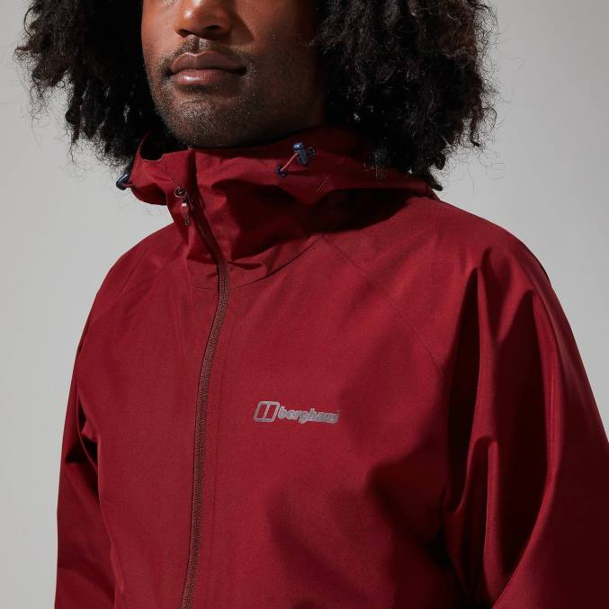 Berghaus moški jakna paclite 2.0 6JTH7 oblačila temno rdeča