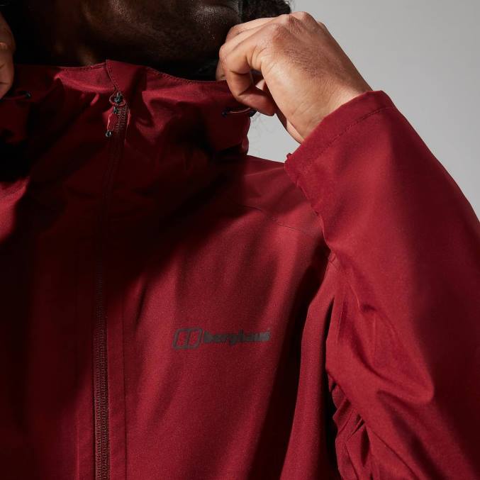 Berghaus moški jakna paclite 2.0 6JTH7 oblačila temno rdeča