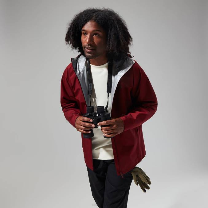 Berghaus moški jakna paclite 2.0 6JTH7 oblačila temno rdeča