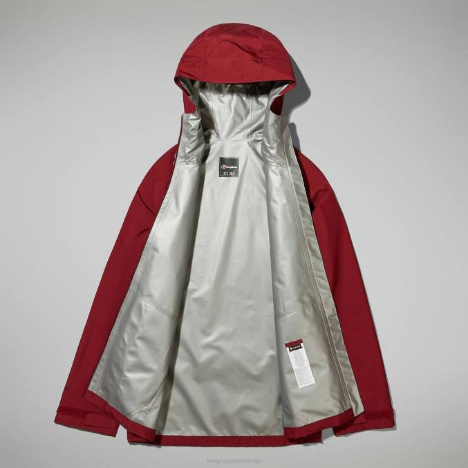 Berghaus moški jakna paclite 2.0 6JTH7 oblačila temno rdeča