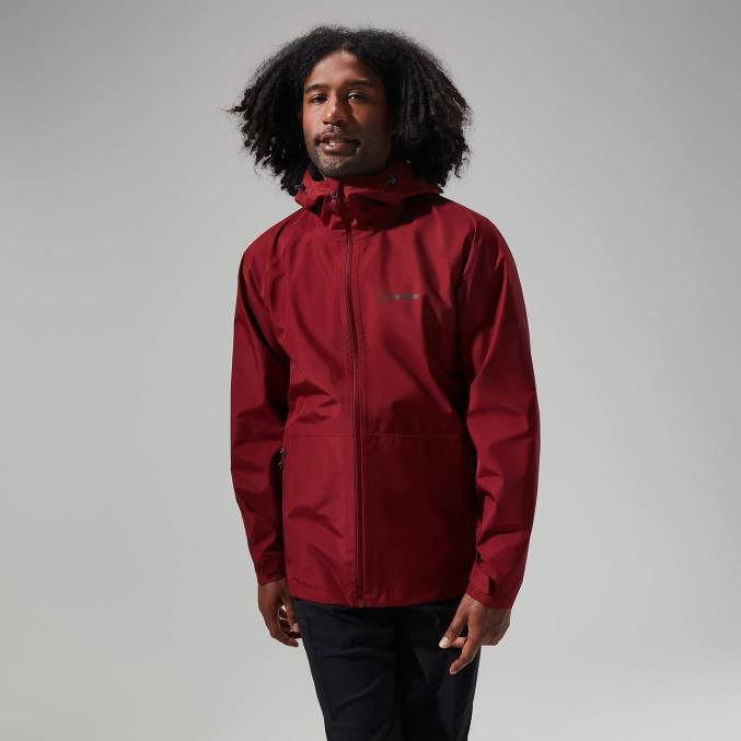 Berghaus moški jakna paclite 2.0 6JTH7 oblačila temno rdeča