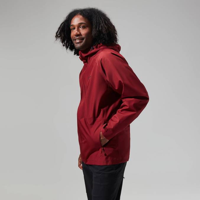 Berghaus moški jakna paclite 2.0 6JTH7 oblačila temno rdeča