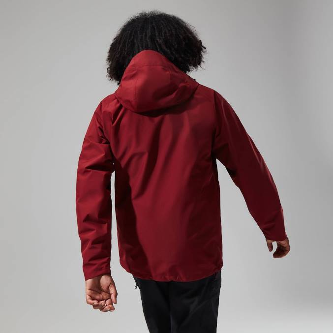 Berghaus moški jakna paclite 2.0 6JTH7 oblačila temno rdeča