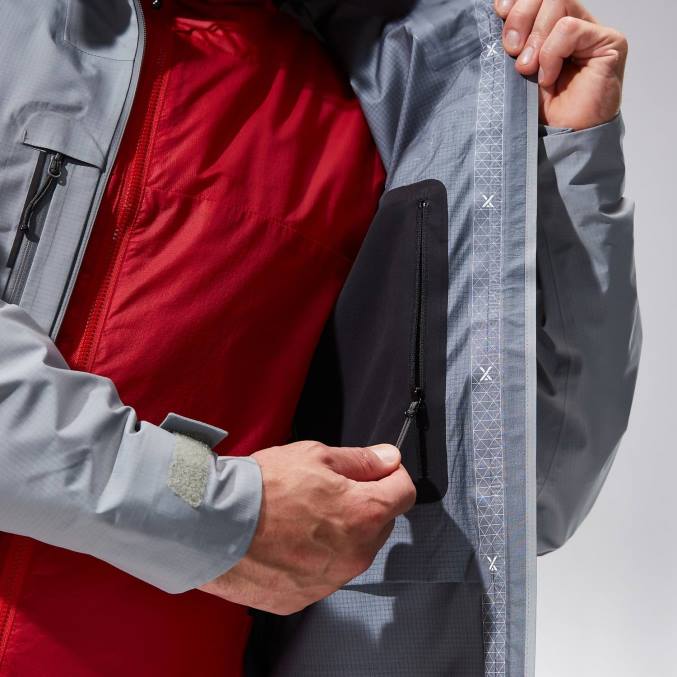 Berghaus moški mtn guide alpine pro jakna 6JTH41 oblačila siva