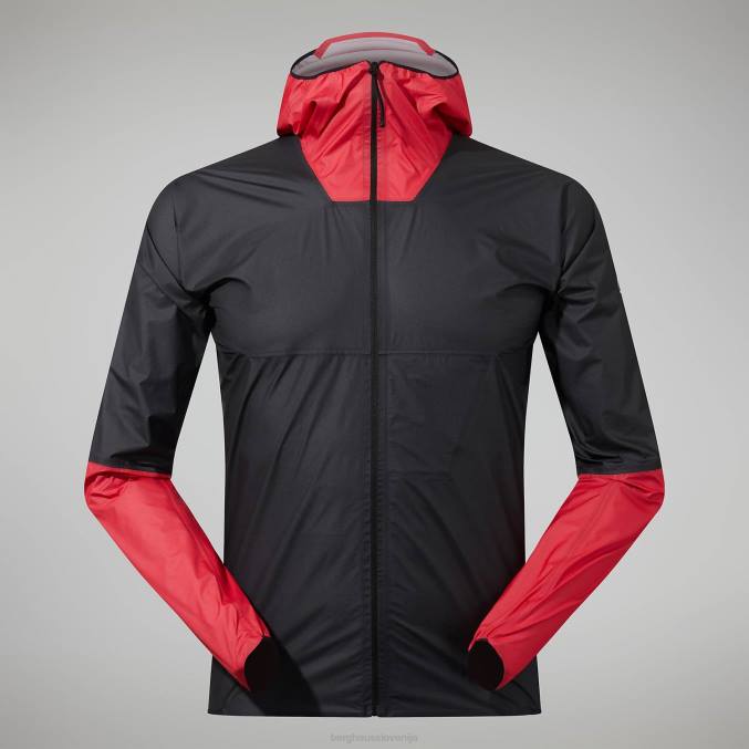 Berghaus moški mtn guide hyper lt jakna 6JTH36 oblačila črna/rdeča