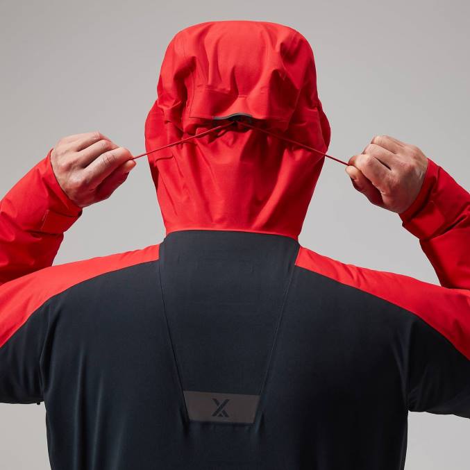 Berghaus moški mtn vodnik gtx pro jakna 6JTH24 oblačila goji berry/jet black