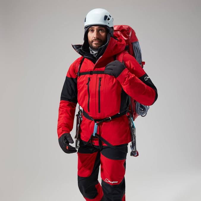 Berghaus moški mtn vodnik gtx pro jakna 6JTH24 oblačila goji berry/jet black