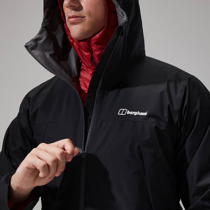 Berghaus moški paclite dynak jakna 6JTH10 oblačila Črna