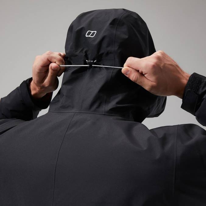 Berghaus moški paclite dynak jakna 6JTH10 oblačila Črna