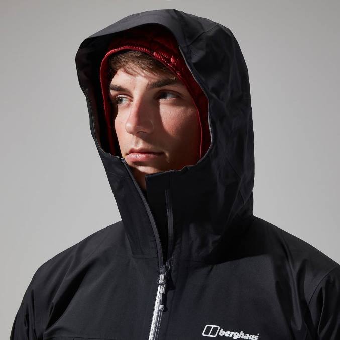 Berghaus moški paclite dynak jakna 6JTH10 oblačila Črna