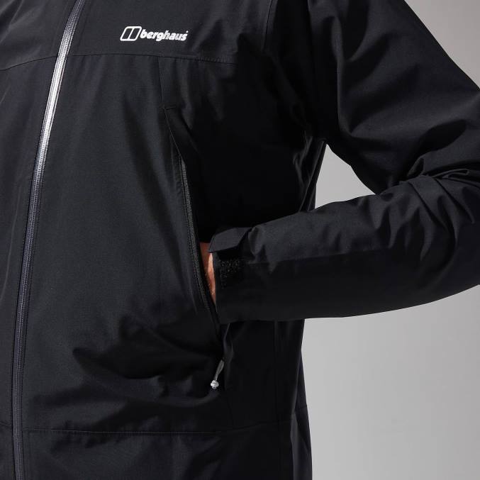 Berghaus moški paclite dynak jakna 6JTH10 oblačila Črna