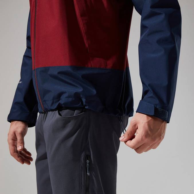 Berghaus moški paclite dynak jakna 6JTH25 oblačila temno modra/temno rdeča