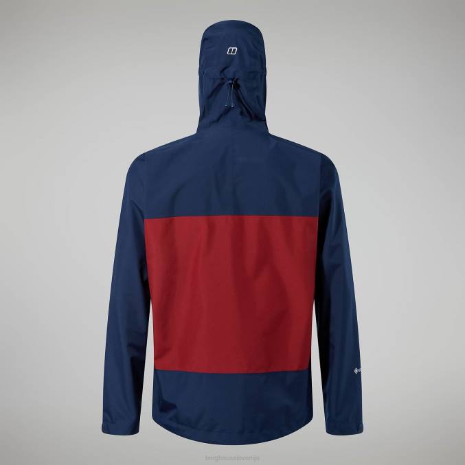 Berghaus moški paclite dynak jakna 6JTH25 oblačila temno modra/temno rdeča