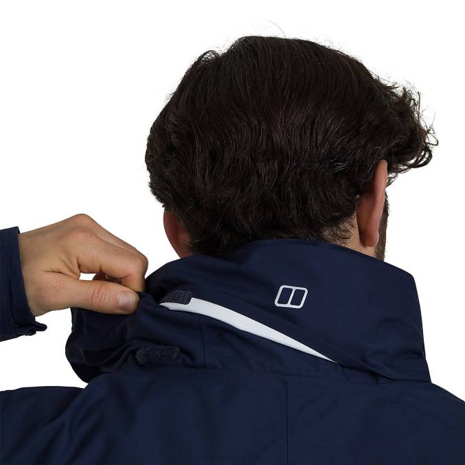 Berghaus moški rg alpha 2.0 nepremočljiva jakna 6JTH28 oblačila temno modra