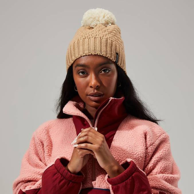 Berghaus ženske edo bobble kapa 6JTH292 pokrivala peščena sipina