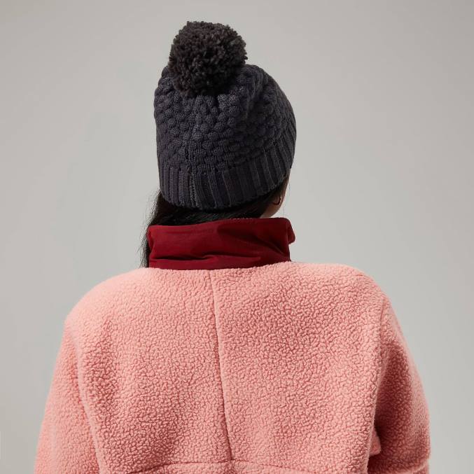 Berghaus ženske edo bobble kapa 6JTH293 pokrivala siva tanka črta