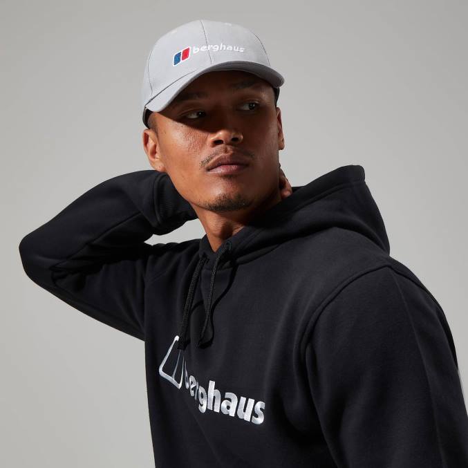 Berghaus uniseks kapica za prepoznavo logotipa 6JTH281 pokrivala siva